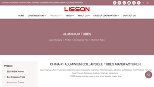 Lisson Packaging - Eco-Friendly Aluminum Squeeze Tubes