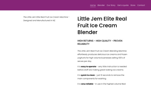 Little Jem - Elite Real Fruit Ice Cream Blender