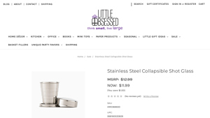 Little Obsessed - Stainless Steel Collapsible Shot Glass