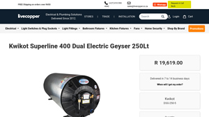 Live Copper - 250L Water Heater