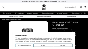 Lizvie - Electric Shaver HD Wifi Camera