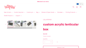 Lollipop - Custom Acrylic Lenticular Box