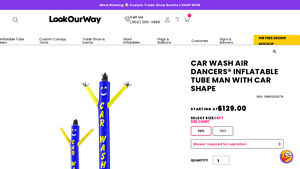 Look Our Way - Car Wash Air Dancers® Inflatable Tube Man