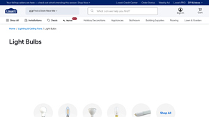 Lowe's - Light Bulbs
