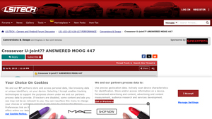 LS1 Tech - MOOG 447 Conversion U-Joint