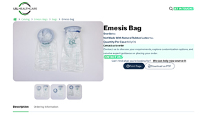 LSL Healthcare - Emesis Bag SKU 8440