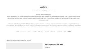 Luciteria - Hydrogen Gas 99.99%