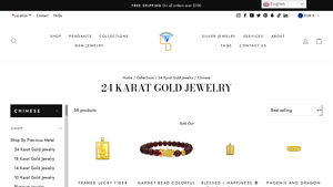 Lucky Diamonds - 24 Karat Gold Jewelry