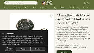 Lucky Jack Gear - Down the Hatch Collapsible Shot Glass