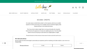 Lullabee Fabrics - Scuba Crepe
