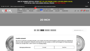 Luxor - 20 Inch Wire Wheels