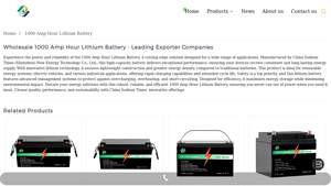 Sodium Times - 1000 Amp Hour Lithium Battery