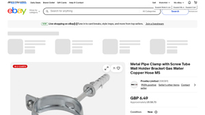 Prost - Metal Pipe Clamp with Screw Tube Wall Holder Bracket