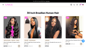 M.Unice - 30 Inch Brazilian Human Hair