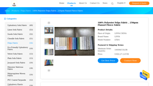 LINYA - 100% Polyester Felpa Fabric