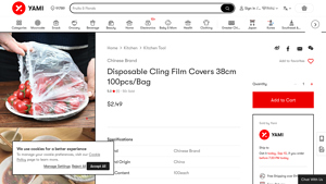 Chinese Brand - Disposable Cling Film Covers