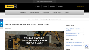 MacAllister - Rubber Tracks for Mini Excavators