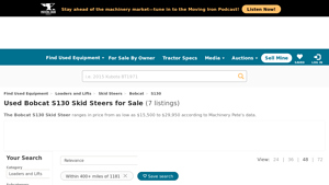Bobcat - S130 Skid Steers for Sale