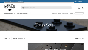 Madison Iron and Wood - Truss Bracket Sets