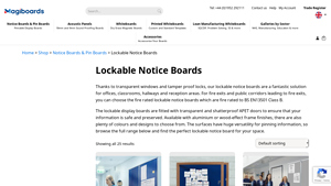 Magiboards - Lockable Notice Boards