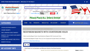 Magnet4Less - Neodymium Magnets with Countersunk Holes