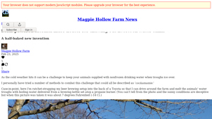 Magpie Hollow - Solar Thermal Mass Heater