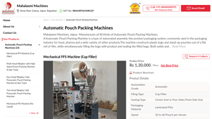Mahalaxmi Machines - Automatic Pouch Packing Machine