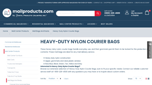 Mail Products - Heavy-Duty Nylon Courier Bags
