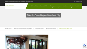 Makebe Leaves - Artificial Japanese Maple Trees