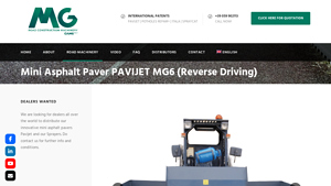 Malavasig - Mini Asphalt Paver PAVIJET MG6