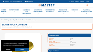 Maltep - Earth Rod Couplers