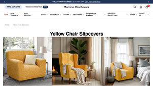 Mamma Mia - Yellow Chair Covers