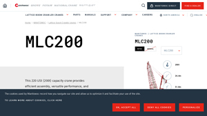 Manitowoc - MLC200 Crane