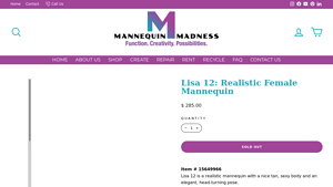 Mannequin Madness - Lisa 12: Realistic Female Mannequin