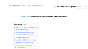 MI - MI-J1 Snow Mountain Bike