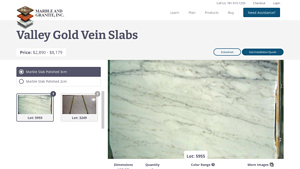 Marble & Granite - Valley Gold Vein Slabs