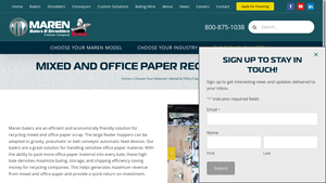 Maren Engineering - Efficient Paper Recycling Balers