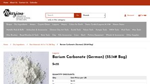 Marjon Ceramics - Barium Carbonate