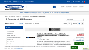 Thor Fiber - H-4ADHD-QAM-IPLL 4-Channel HDMI/YpPbr/Composite to QAM Encoder Modulator