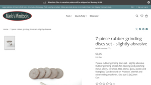 Marks Miniatures - 7-Piece Rubber Grinding Discs Set