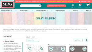 Marshall Dry Goods - Gray Cotton Fabric