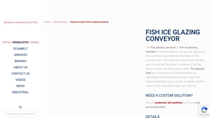 MartaK - Fish Ice Glazing Conveyor