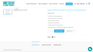 Matrix - SIMADO GFX11 GSM Fixed Cellular Terminal