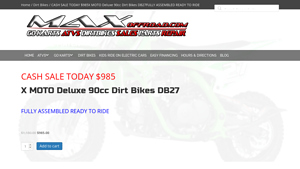 X MOTO - Deluxe 90cc Dirt Bike DB27