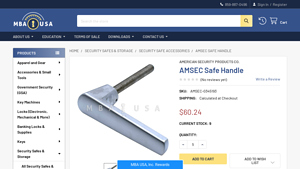 AMSEC - Safe Handle for TL15 and TL30 Models