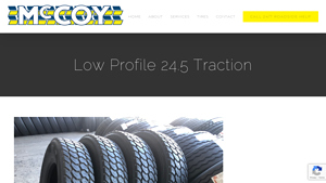 McCoy Truck Tire - Low Profile 24.5 Traction Tires