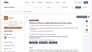 MDPI - Copper Binder System