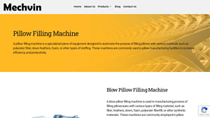 MechVin - Pillow Filling Machine