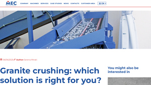MEC - STARK Jaw Crushers & CRUNCH Mills
