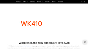 Meetion - Wireless Ultra Thin Chocolate Keyboard